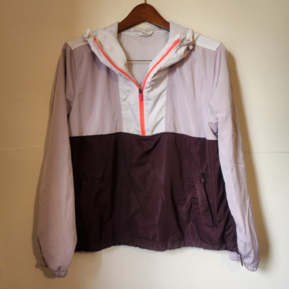 Old Navy Women's Colorblock Pullover- Purple and White